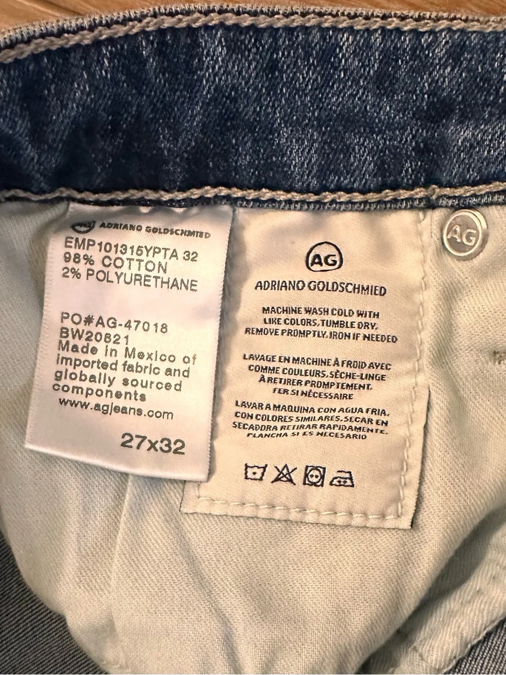 AG Adriano Goldschmied Dark Blue Flare Jeans